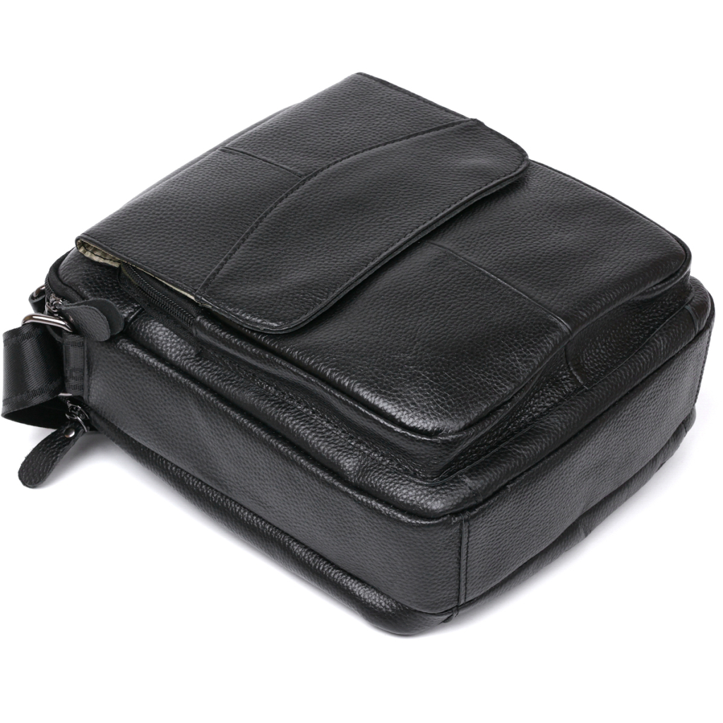 Сумка Vintage Шкіряна чоловіча Чорна (20683) - зображення 3