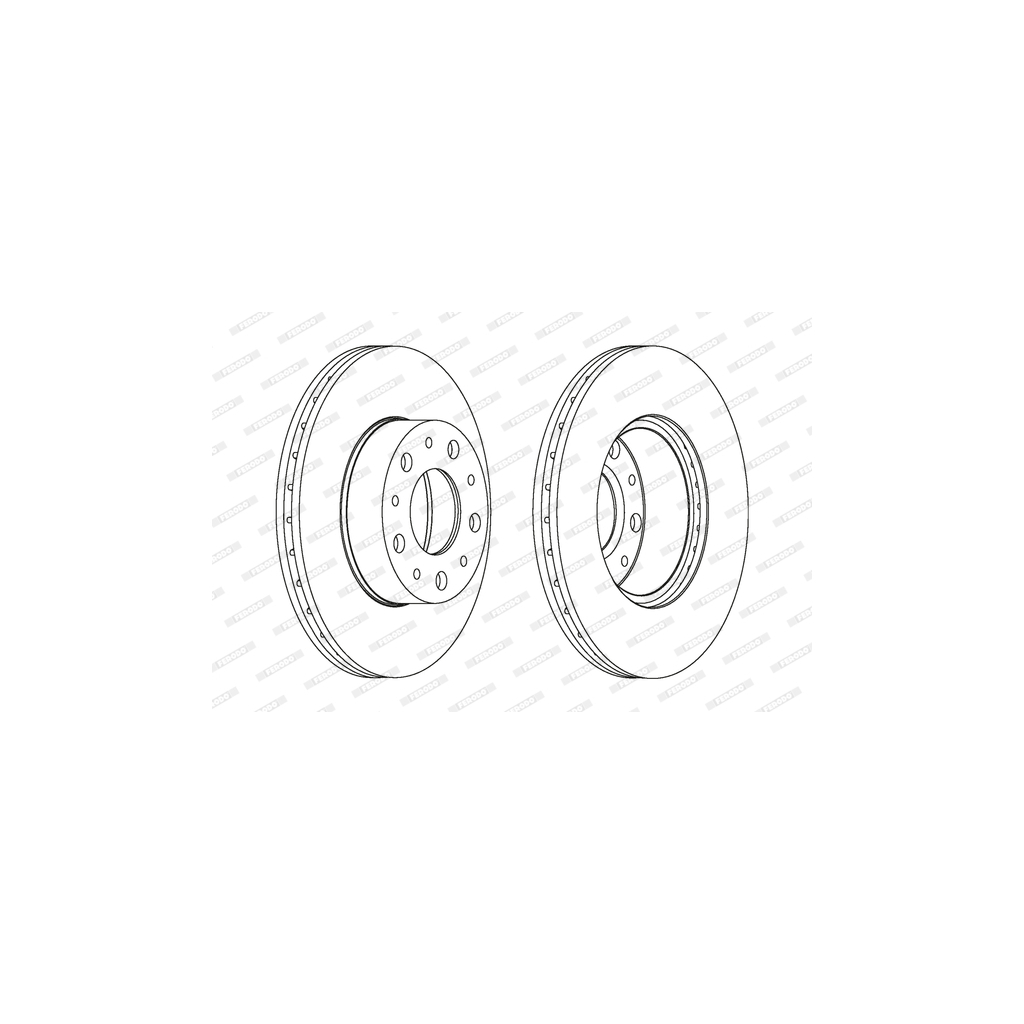 Гальмівний диск FERODO DDF1170 - зображення 1