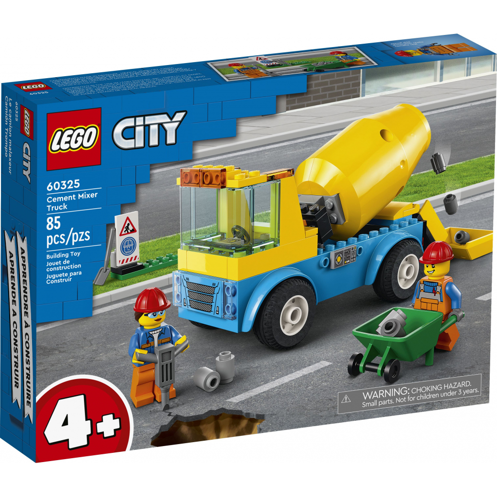 Конструктор LEGO City Great Vehicles Бетонозмішувач 85 деталей (60325) - зображення 1