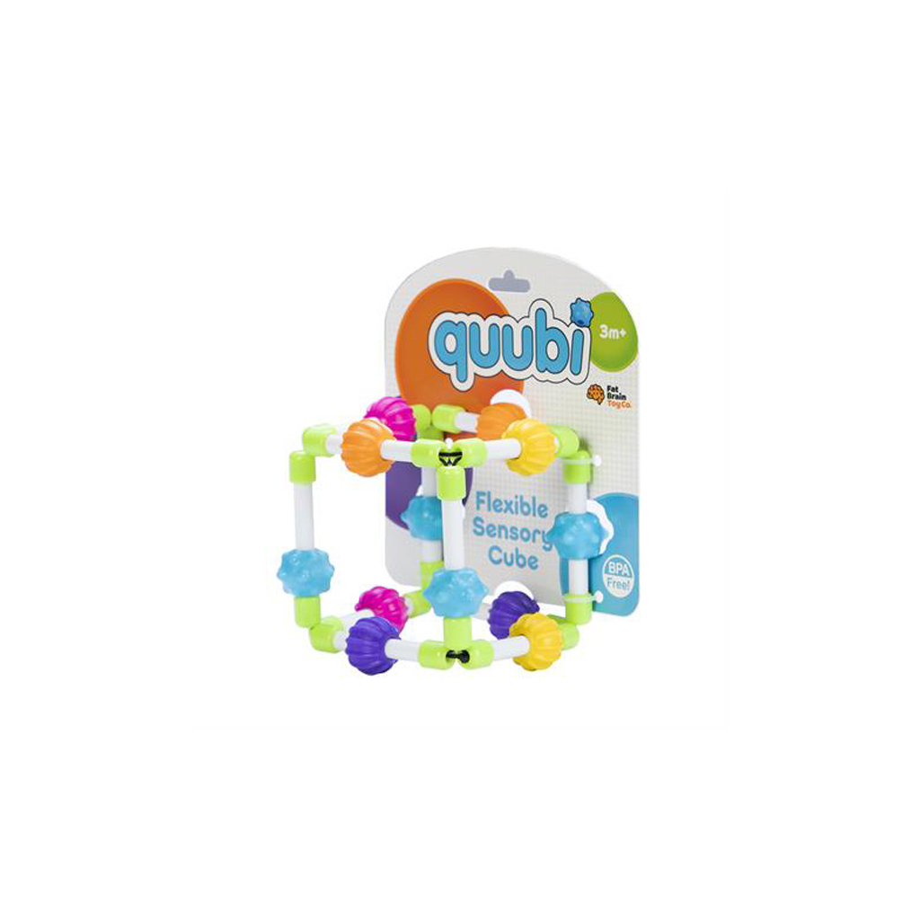 Брязкальце Fat Brain Toys прорізувач тактильний Куббі Quubi (F296ML) - изображение 2
