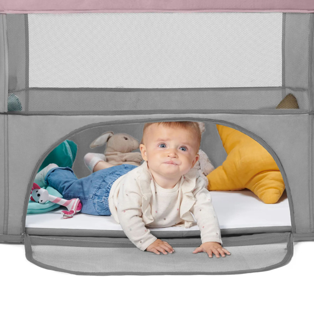 Ліжечко Kinderkraft манеж 2 в 1 Movi Pink (5902533918430) - зображення 10