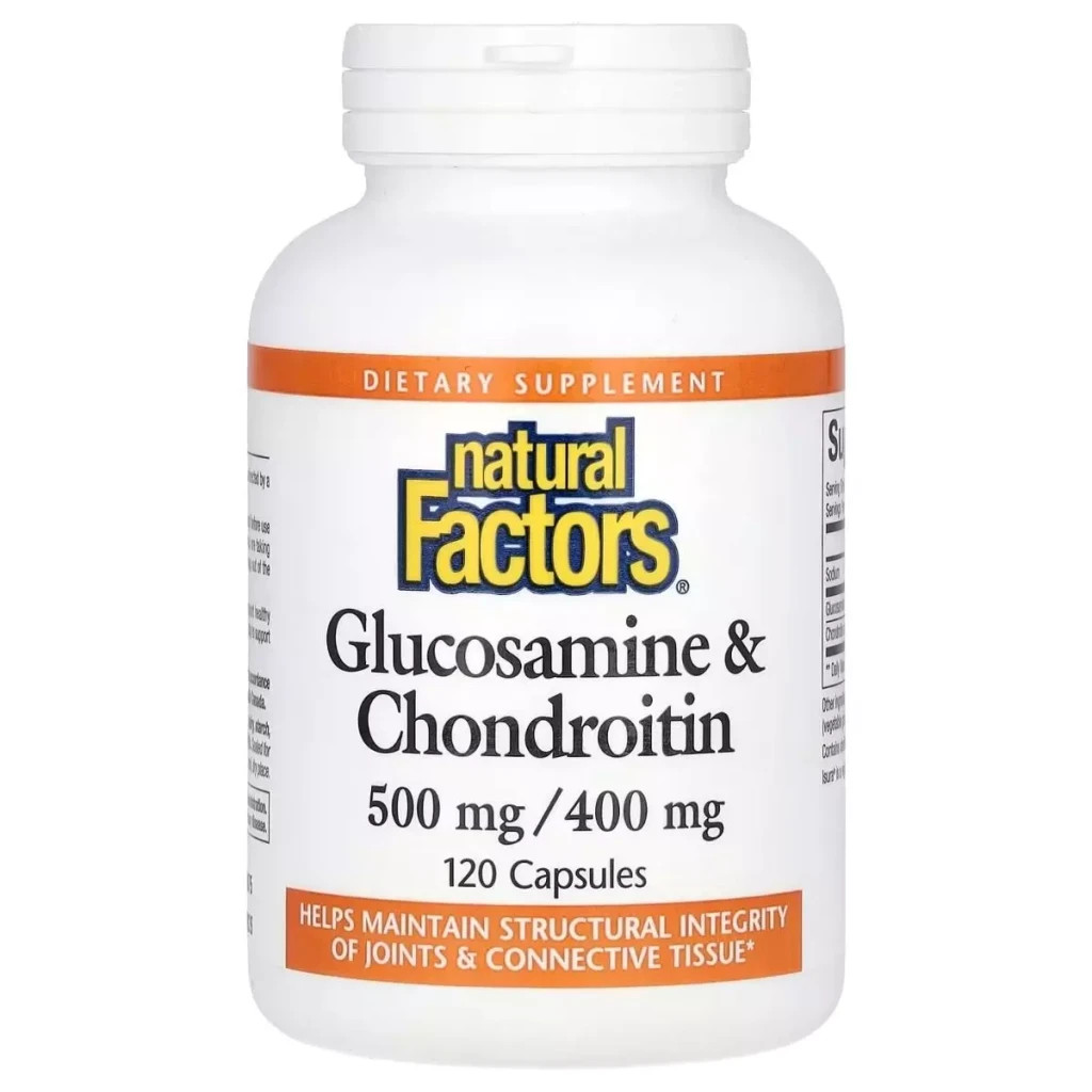 Вітамінно-мінеральний комплекс Natural Factors Глюкозамін та хондроїтин, Glucosamine & Chondroitin, 120 капсул (NFS-02687) - зображення 1