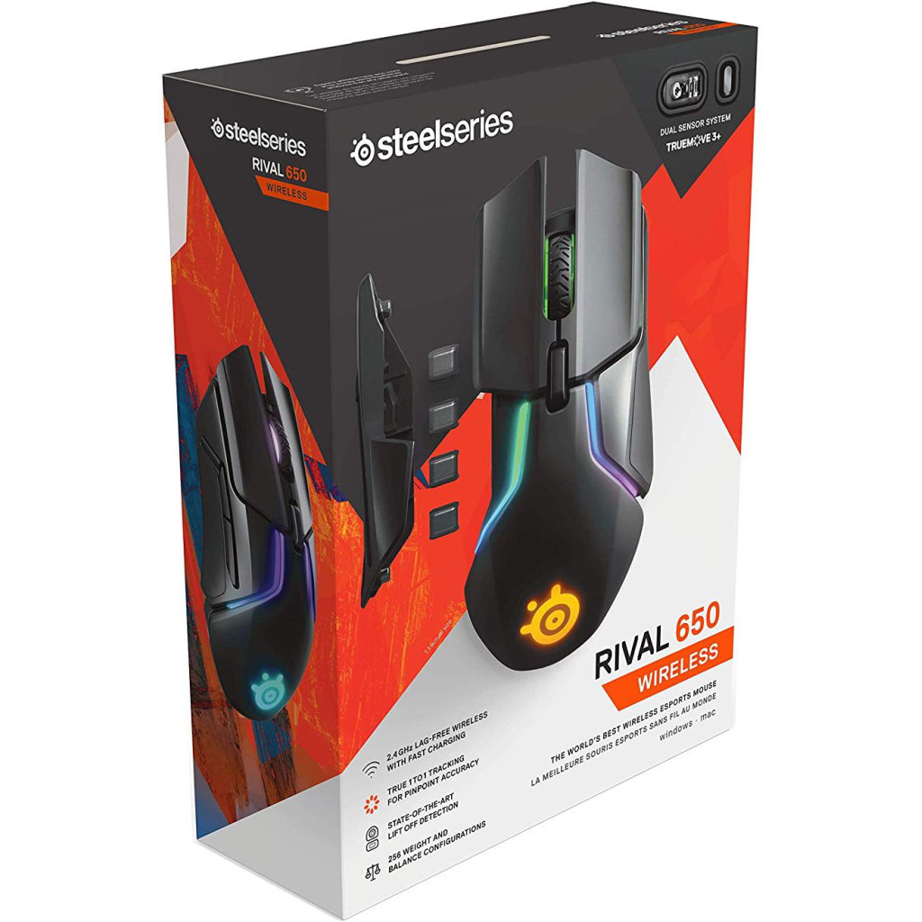 Мишка SteelSeries Rival 650 black (62456) - зображення 9