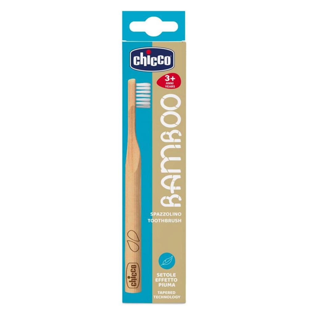 Дитяча зубна щітка Chicco бамбукова блакитна (10623.00.40) - зображення 2