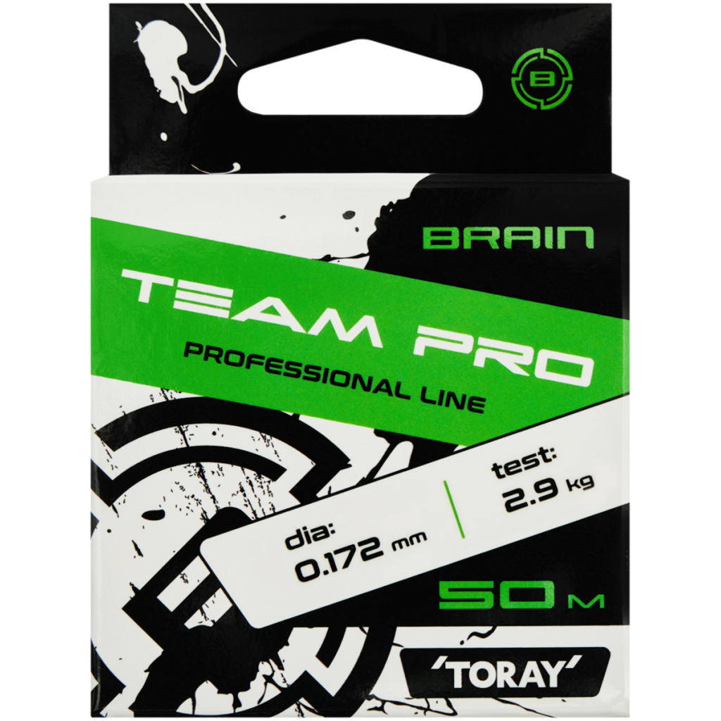 Волосінь Brain Team Pro 50m (clear) 0.172mm 2.9kg (1858.26.86) - зображення 2
