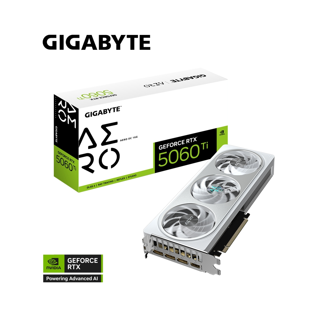 Відеокарта GIGABYTE GeForce RTX5060Ti 16Gb AERO OC (GV-N506TAERO OC-16GD) - изображение 11