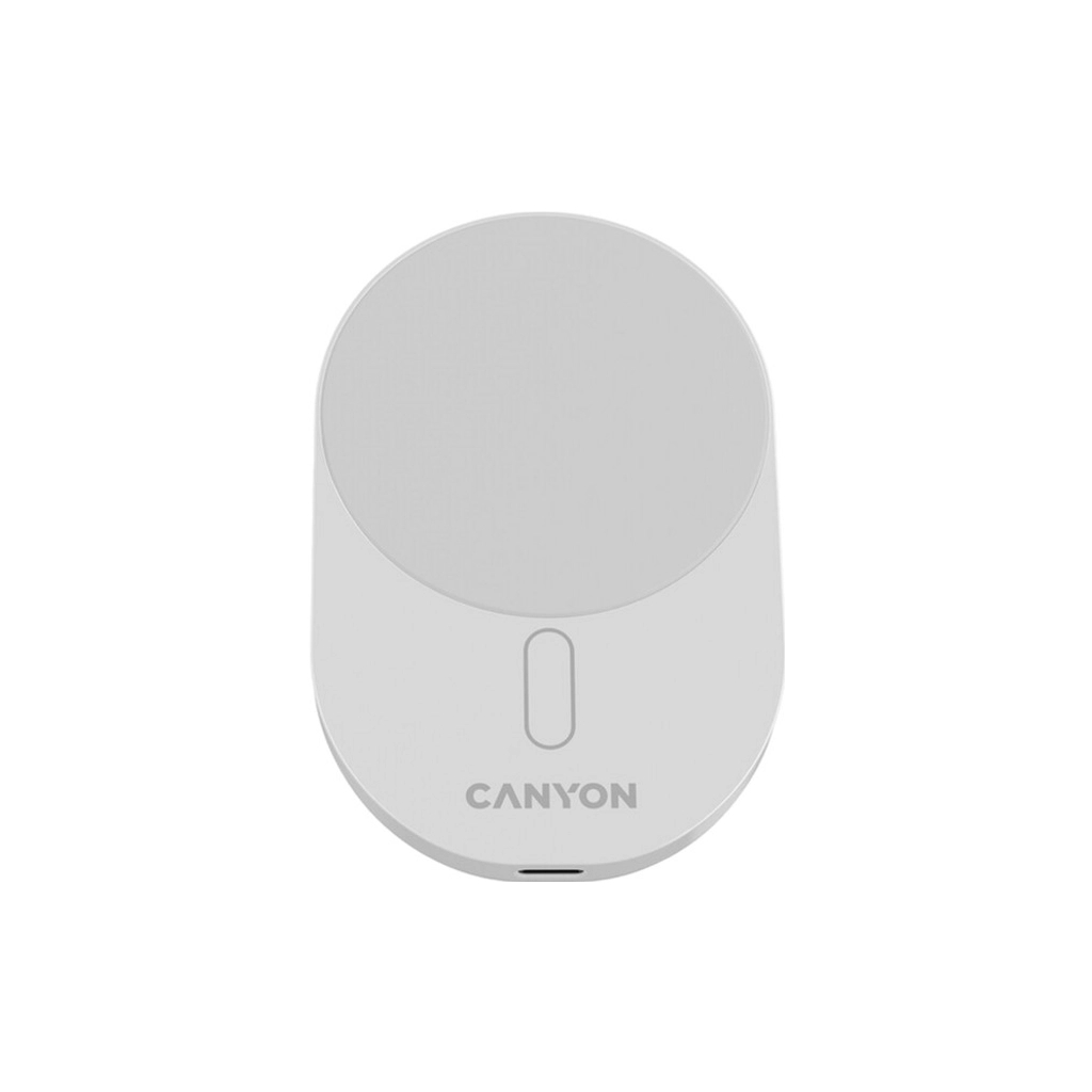 Зарядний пристрій Canyon OnGrip 105 15W Qi2 Wireless White (CNS-CCH105W) - зображення 6