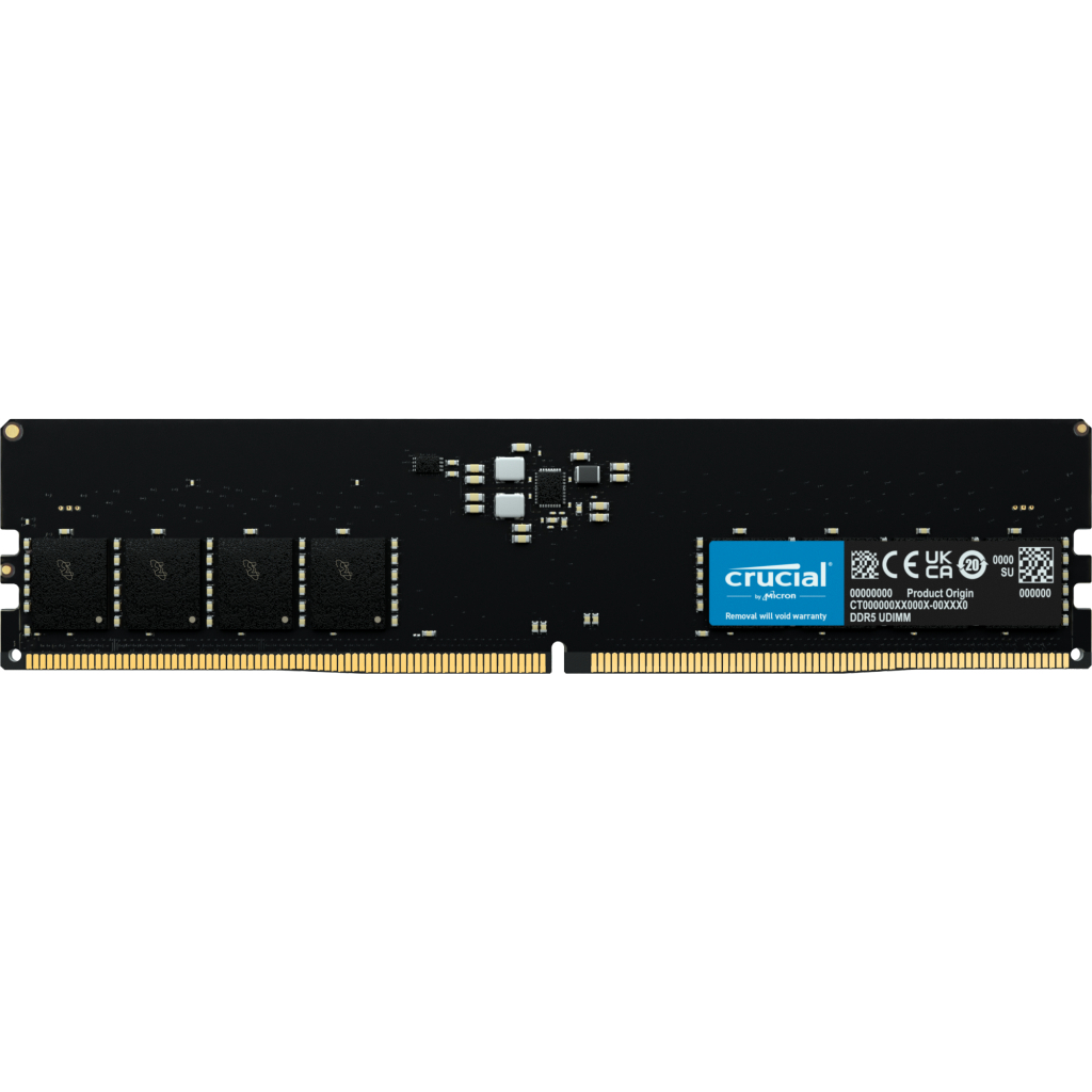 Модуль пам'яті для комп'ютера DDR5 16GB 5600 MHz Micron (CT16G56C46U5) - зображення 1