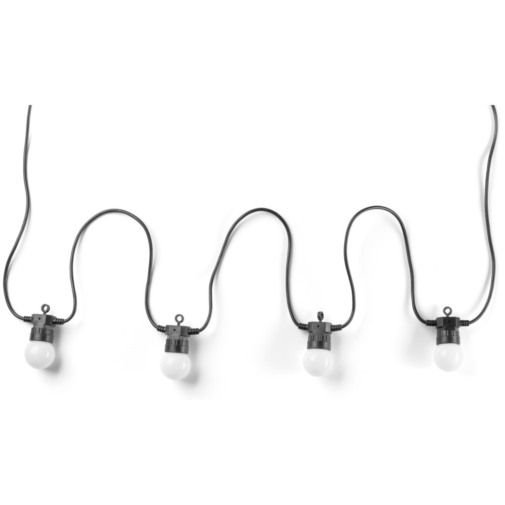 Гірлянда Twinkly Smart LED Festoon RGB 20, G45, Gen II, IP44, 10м, чорний (TWF020STP-BEU) - зображення 6