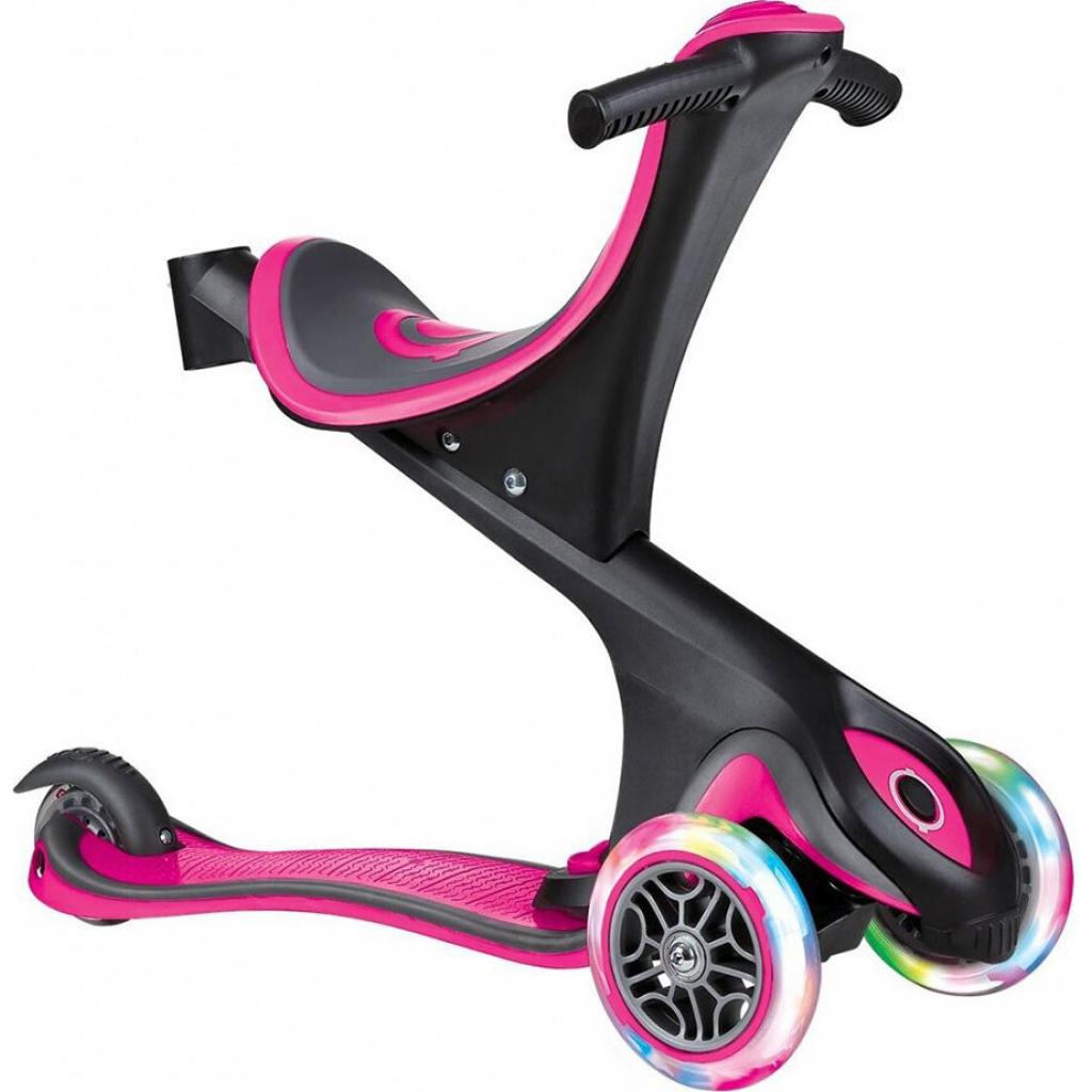Самокат Globber Go up comfort lights 5 в 1 рожевий з підсвічуванням (459-110-2) - зображення 2