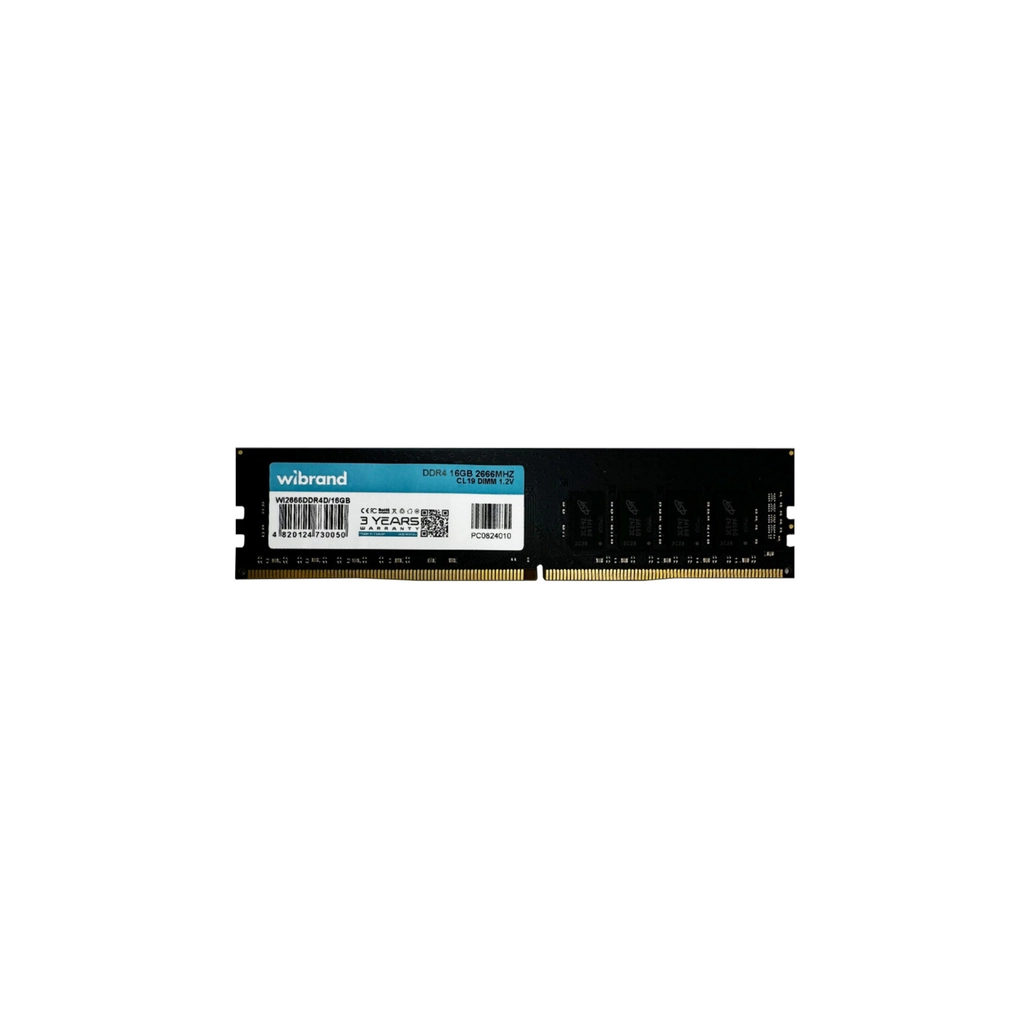 Модуль пам'яті для комп'ютера DDR4 16GB 2666 MHz Wibrand (WI2666DDR4D/16GB) - зображення 1