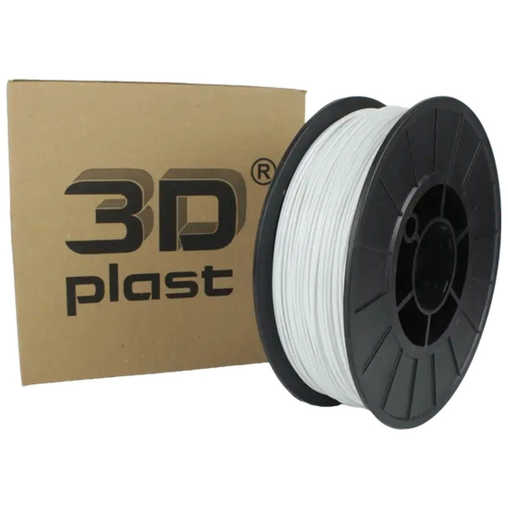 Пластик для 3D-принтера 3Dplast PLA 1.75мм, 0.85кг, white (3DPLA17508WT) - зображення 1