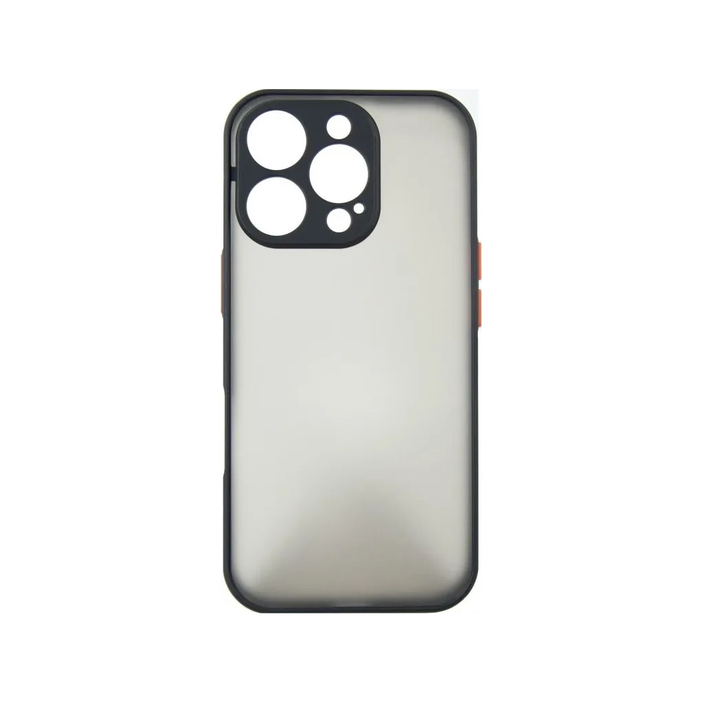 Чохол до мобільного телефона Dengos Matte iPhone 16 Pro (black) (DG-TPU-MATT-150) - зображення 1