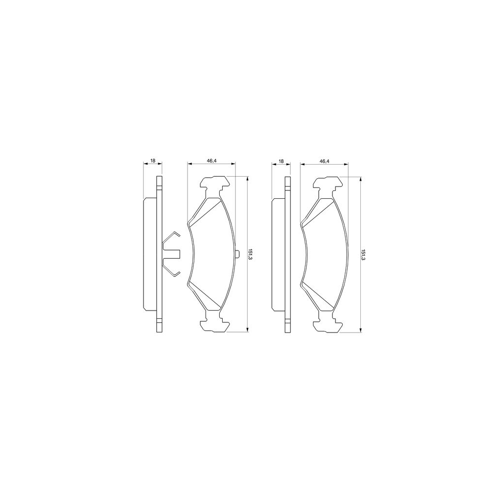 Гальмівні колодки Bosch 0 986 466 402 - зображення 1