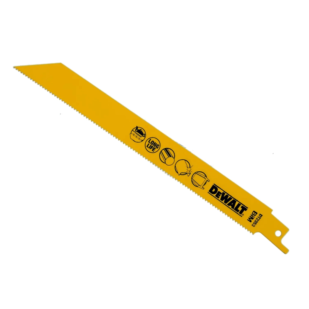 Полотно DeWALT для шабельних пилок, по металу, швидкий пропил, 203 мм, 14 TPI, 5 шт (DT2353) - изображение 2
