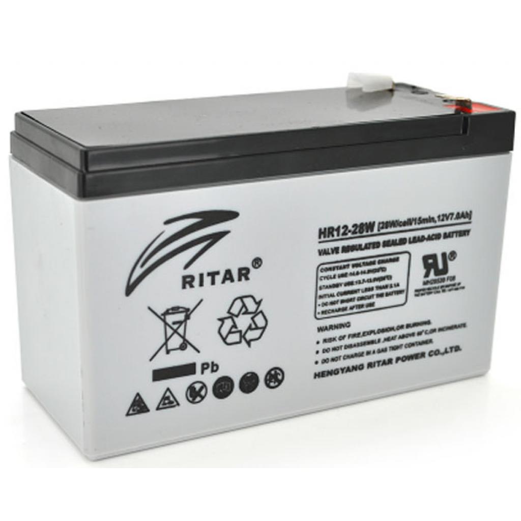 Батарея до ДБЖ Ritar 12V-7.0Ah (HR1228W) - зображення 1