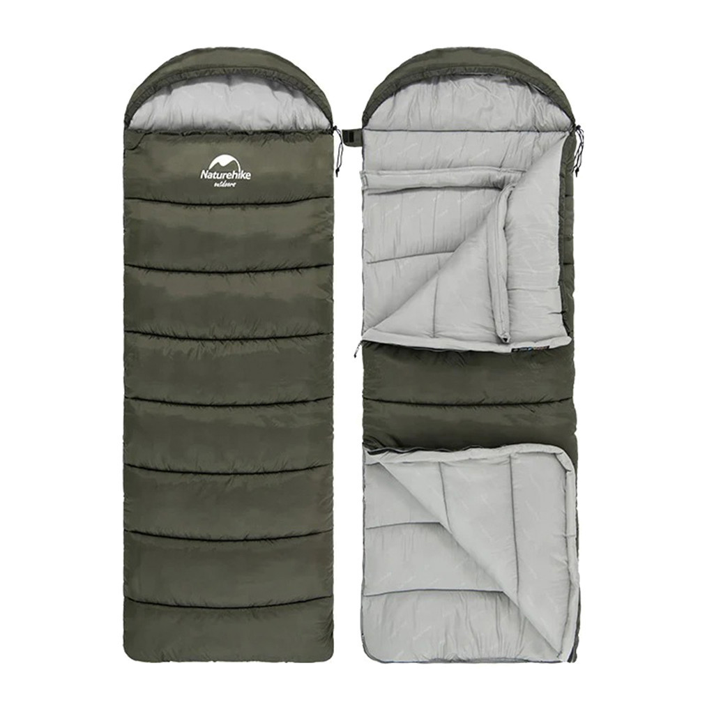 Спальний мішок Naturehike U150 NH20MSD07 Green Left (6927595764398-L) - зображення 2