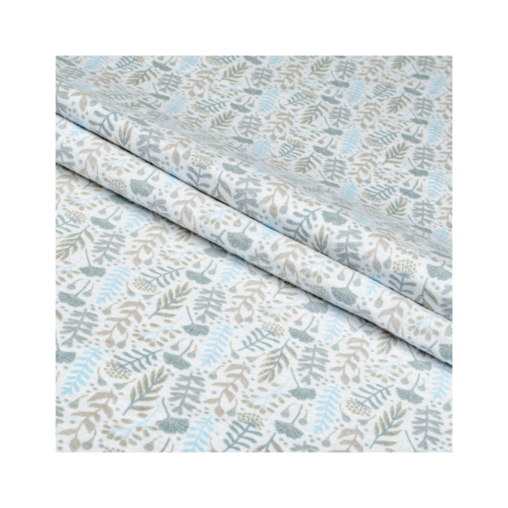 Постільна білизна Home Line Фланель Цвітіння трав блакитний полуторний (179190) - зображення 4