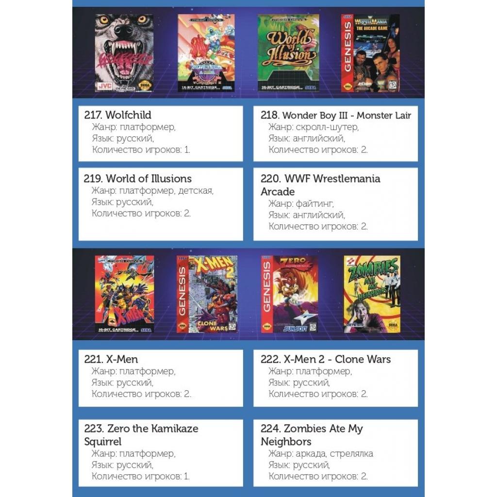 Ігрова консоль Retro Genesis 16 bit HD Ultra (225 ігор, 2 бездротових (ConSkDn73) - зображення 8