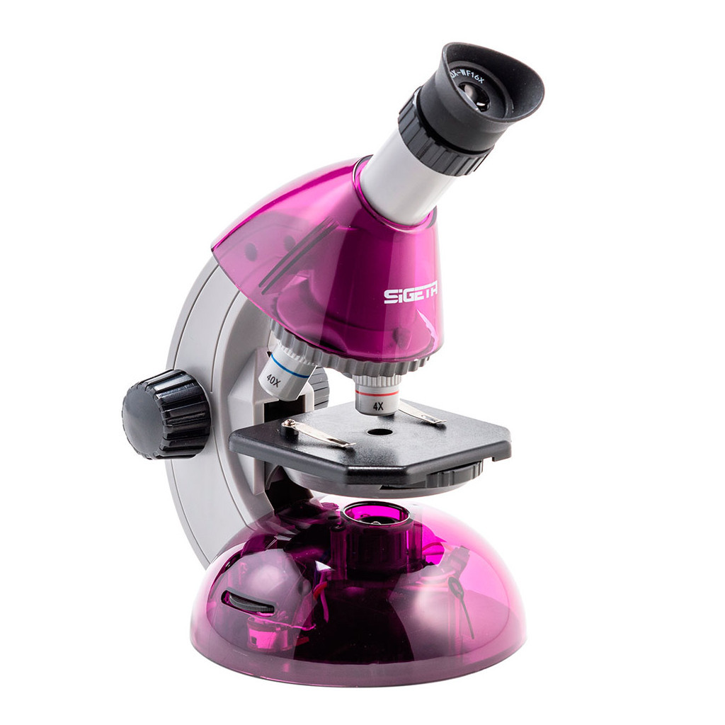 Мікроскоп Sigeta Mixi з адаптером для смартфона 40x-640x Purple (65914) - зображення 1