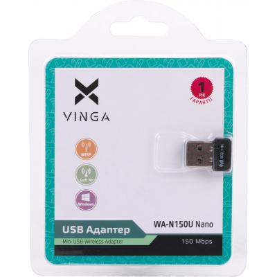 Мережева карта Wi-Fi Vinga WA-N150U Nano (WA-N150UNano) - зображення 2