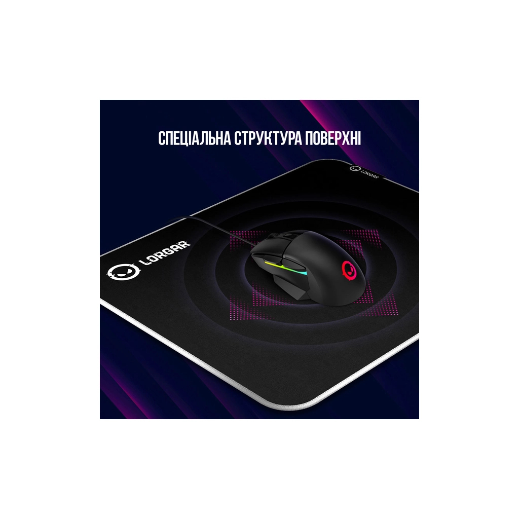 Килимок для мишки Lorgar Legacer 755 Black (LRG-CMP755) - изображение 7