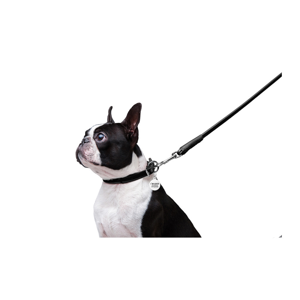 Повідець для собак WAUDOG Glamour круглий XS d 8 мм Д 122 см чорний (33771) - изображение 6