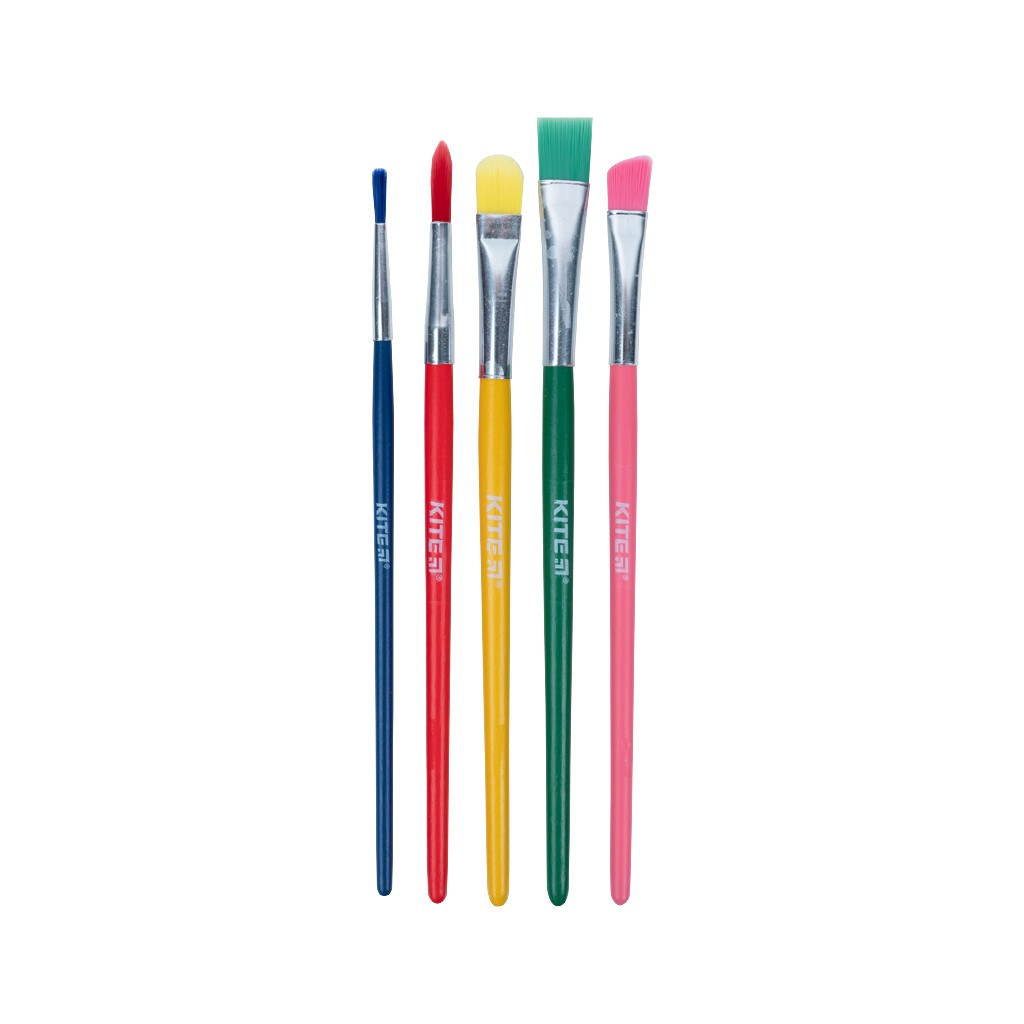 Пензлик для малювання Kite Набір синтетика (3, 5, 8, 9, 10) (K21-333) - зображення 2