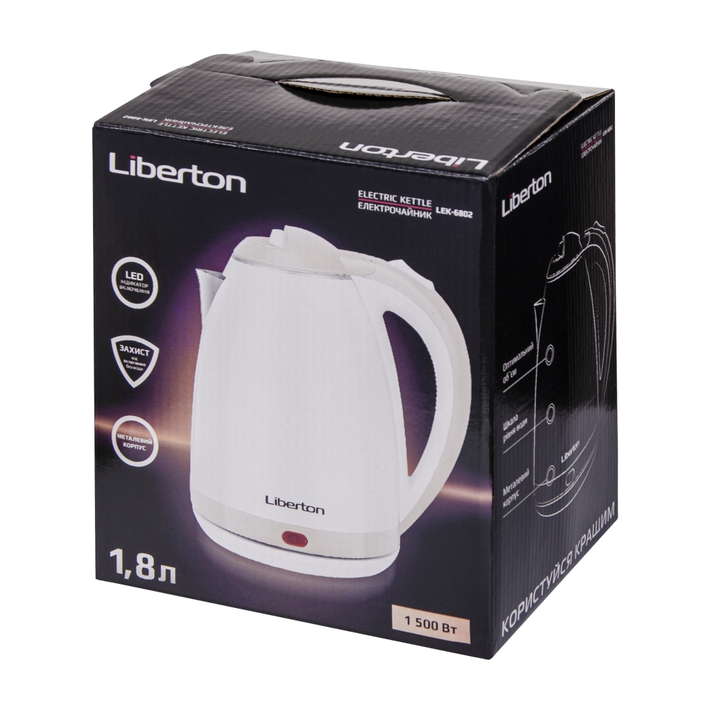 Електрочайник Liberton LEK-6802 - зображення 7