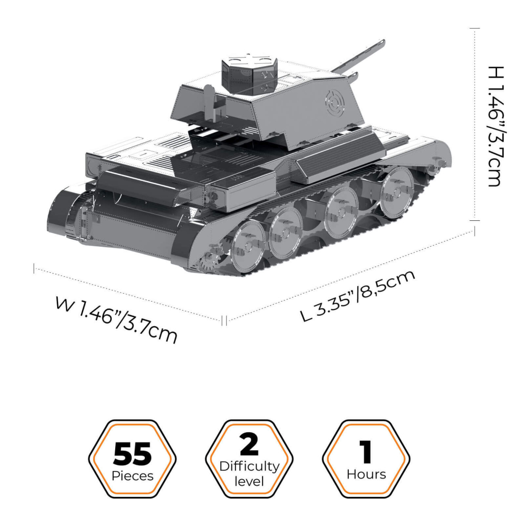 Конструктор Metal Time колекційна модель Cruiser Mk III (MT064) - зображення 2