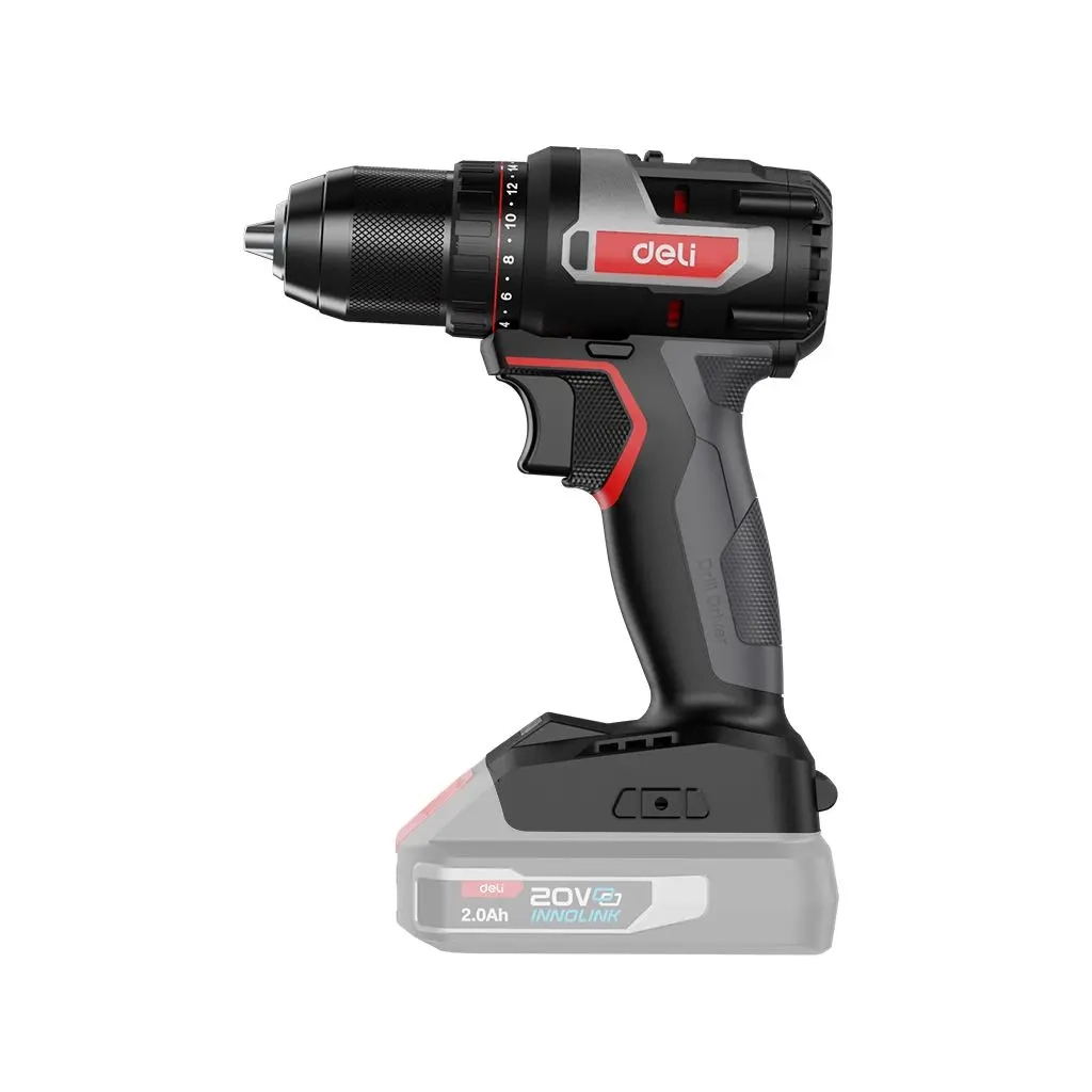 Шуруповерт Deli 20V, 50Nm, 10 мм (без АКБ та ЗП) (EDE-DZ20-1) - зображення 3