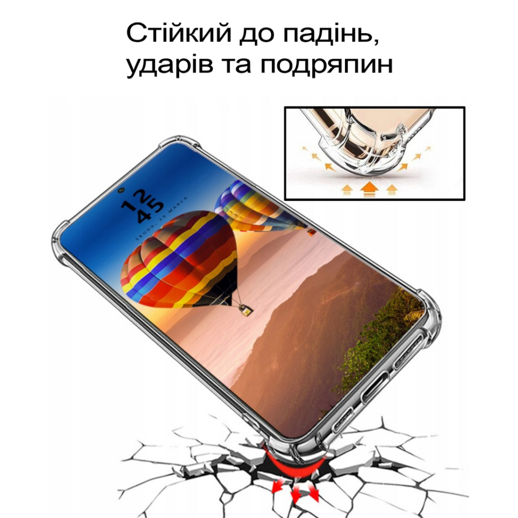Чохол до мобільного телефона BeCover Anti-Shock Realme C71 Clear (713810) - зображення 2