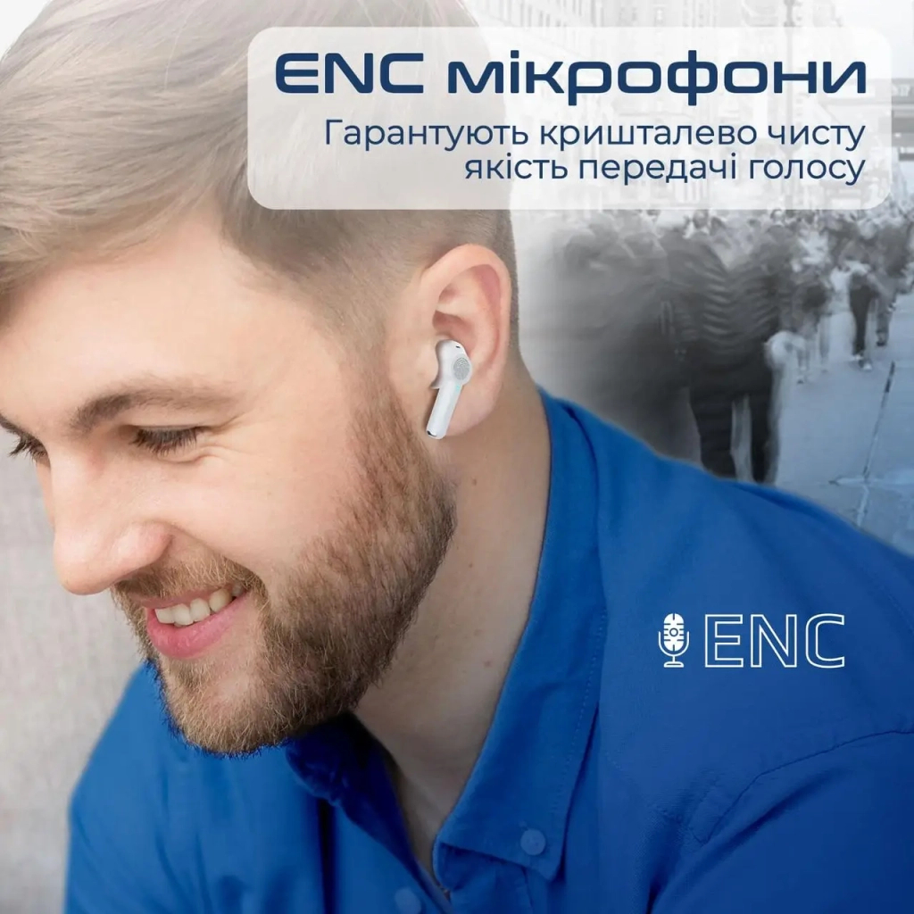 Навушники Promate ProPods White (propods.white) - зображення 6