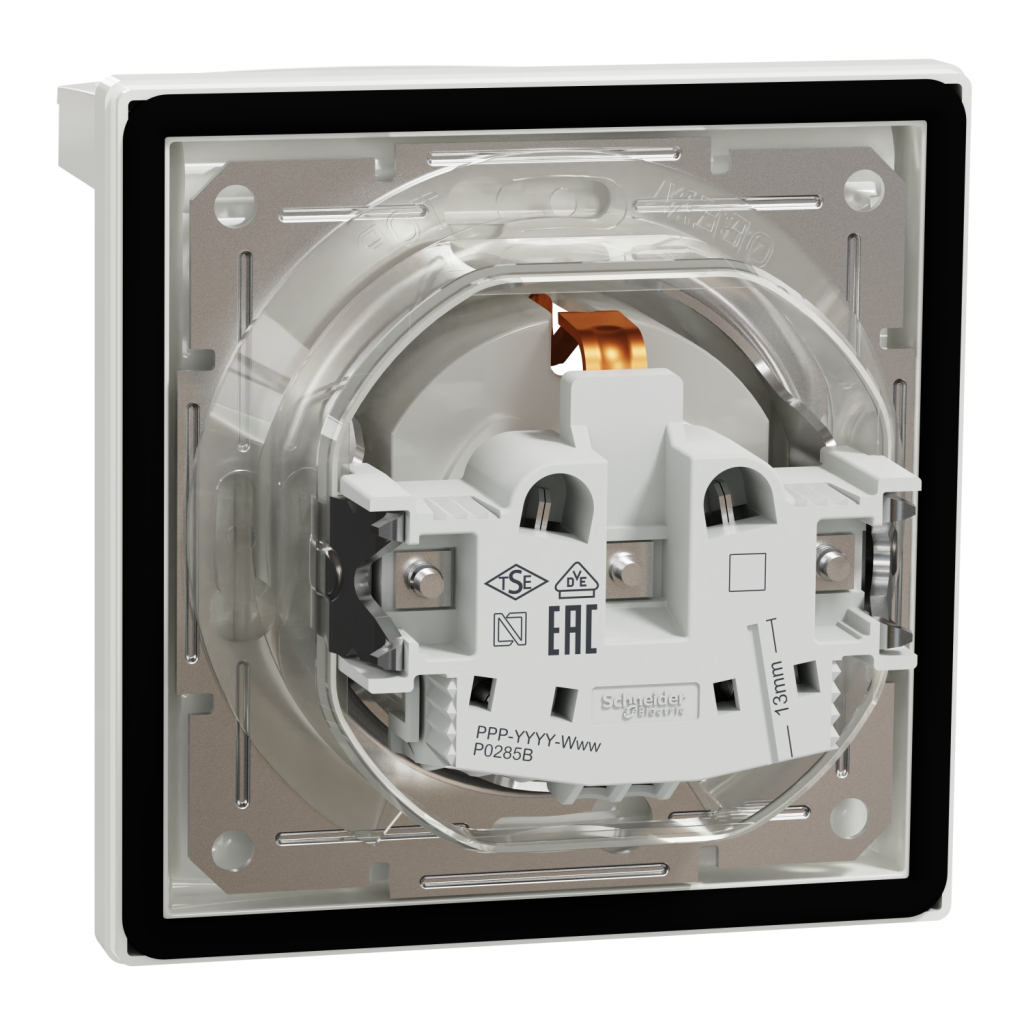 Розетка Schneider Electric ASFORA з кришкою IP44, біла (EPH3100321) - изображение 7