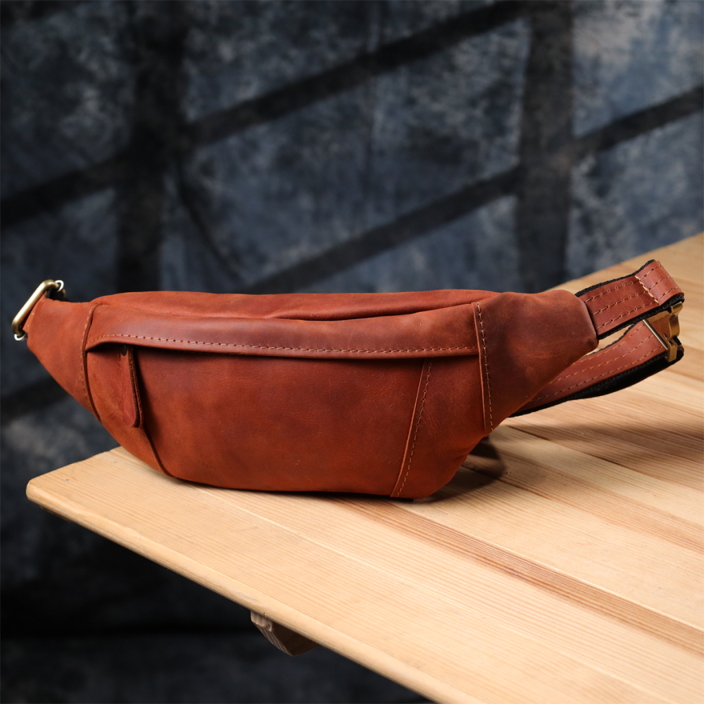 Сумка Shvigel З натуральної шкіри Руда (23122) - зображення 8