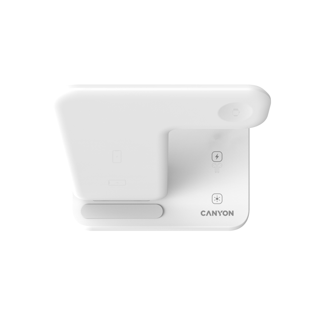 Зарядний пристрій Canyon WS-303 3in1 Wireless charger (CNS-WCS303W) - зображення 4