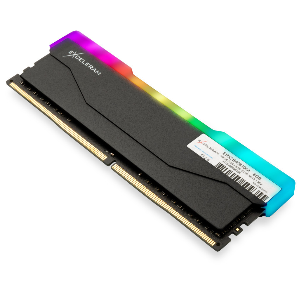 Модуль пам'яті для комп'ютера DDR4 8GB 3000 MHz RGB X2 Series Black eXceleram (ERX2B408306A) - зображення 2