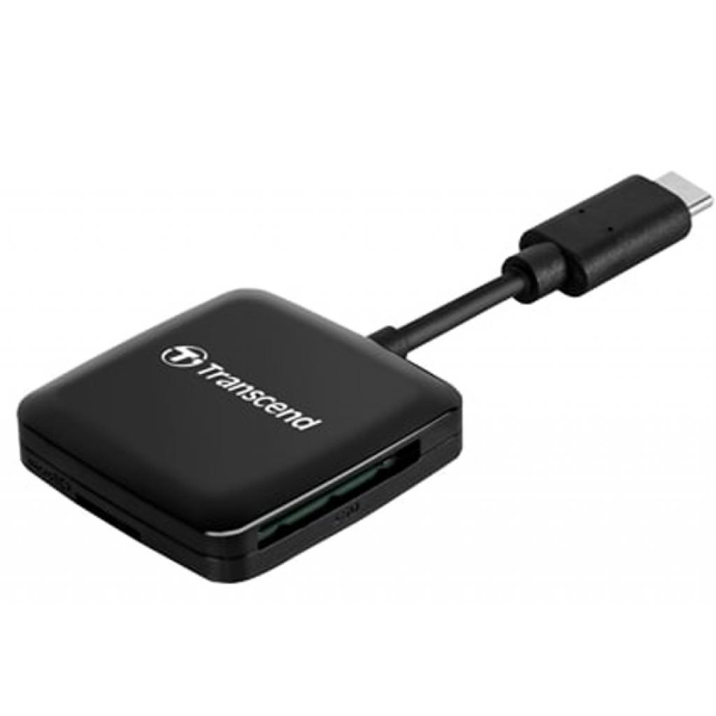 Зчитувач флеш-карт Transcend USB 3.2 Gen 1 Type-C SD/microSD Black (TS-RDC3) - зображення 2