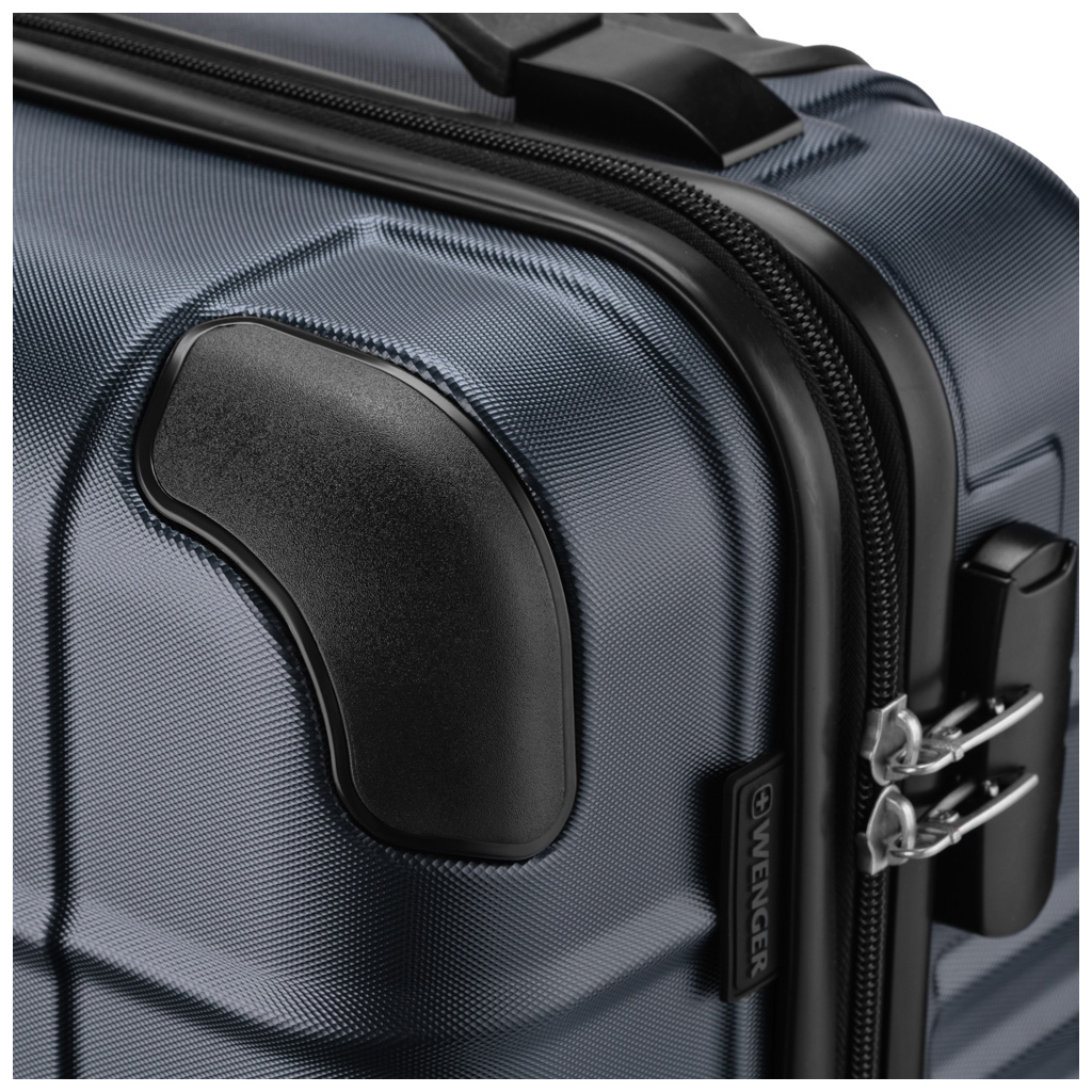 Валіза Wenger Amplar, мала, пластик, 4 колеса, синя (653144) - зображення 9