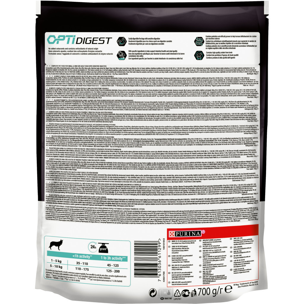 Сухий корм для собак Purina Pro Plan Small&Mini Sensitive Digestion зі смаком ягняти 700 г (7613036611299) - зображення 2