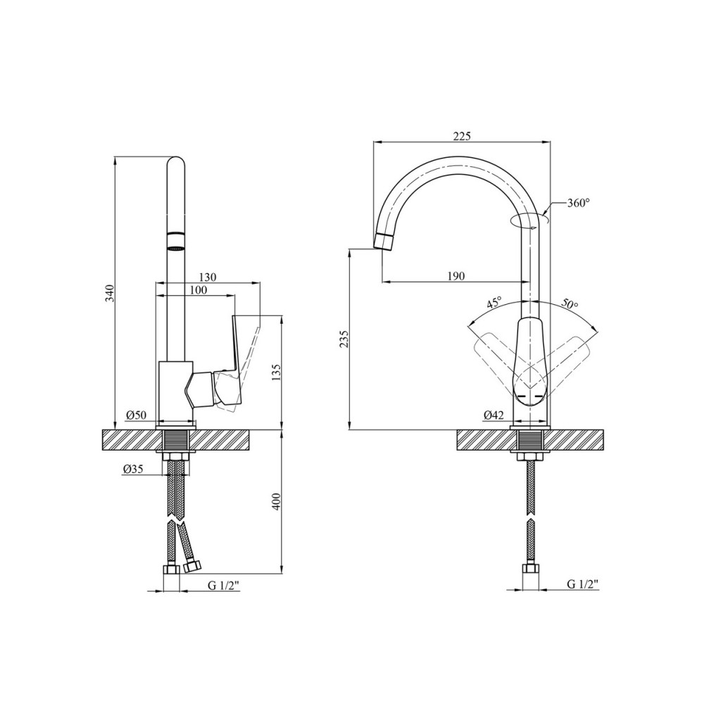 Змішувач Kroner Brocken-C030 - зображення 9
