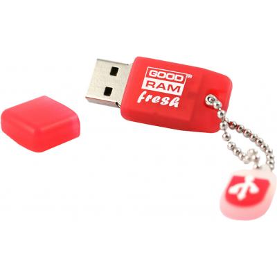USB флеш накопичувач Goodram 16GB UFR2 Fresh Strawberry USB 2.0 (UFR2-0160R0R11) - зображення 2