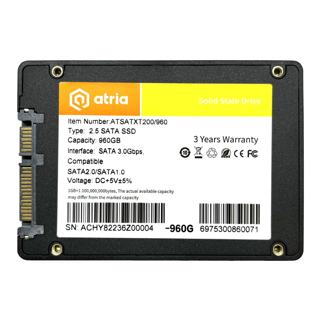 Накопичувач SSD 2.5" 960GB XT200 ATRIA (ATSATXT200/960) - зображення 2