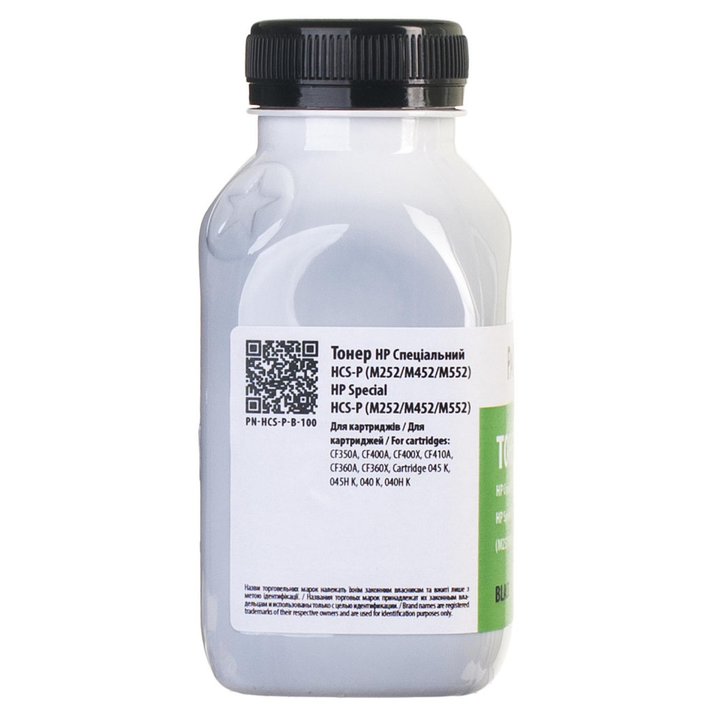 Тонер Patron HP CLJ CP1025/CP1215/M252/M452/M552/5500 BLACK 100 г (PN-HCS-P-B-100) - picture 3