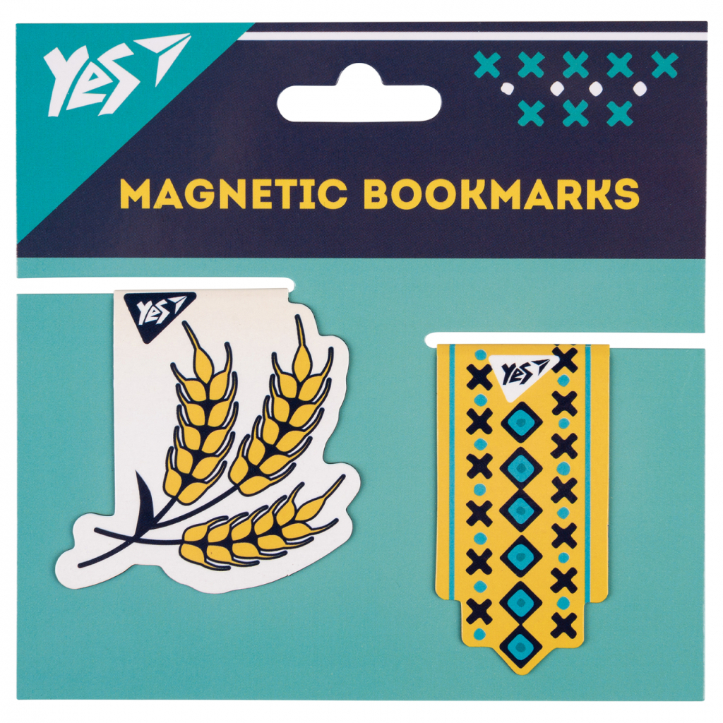 Закладки для книг Yes магнітні Ukraine, 2шт (708123) - зображення 1