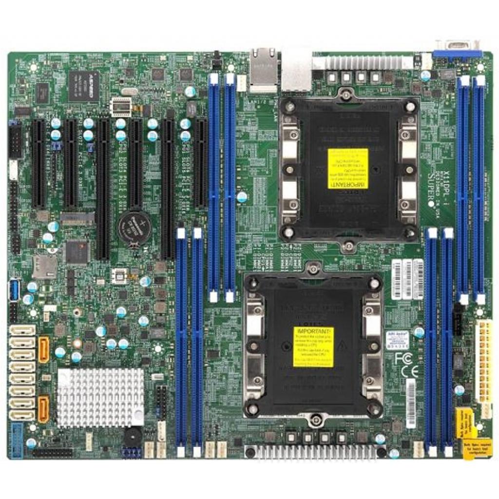 Серверна материнська плата Supermicro X11DPL-I-O - зображення 1