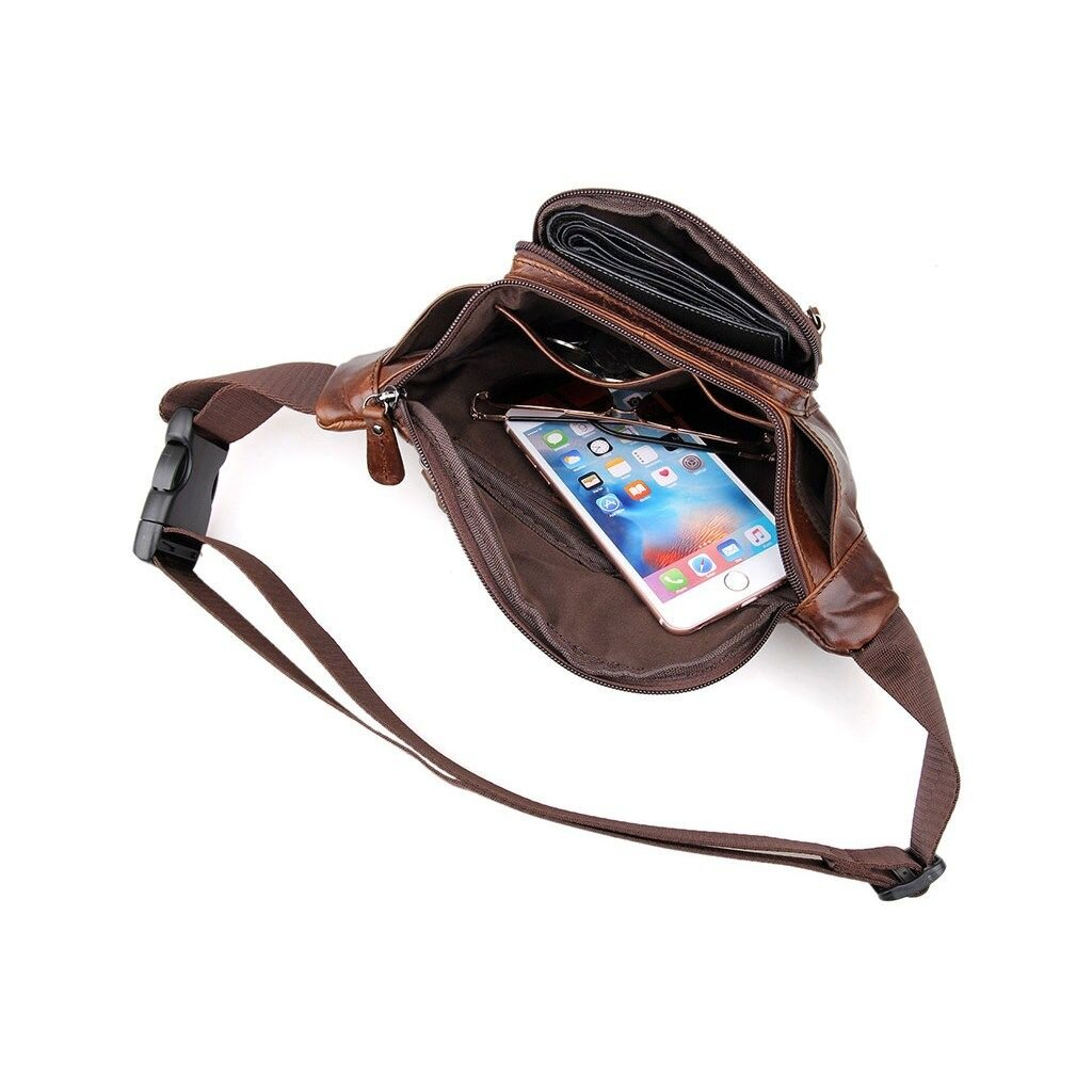 Сумка Vintage Поясна Коричнева (14422) - зображення 8