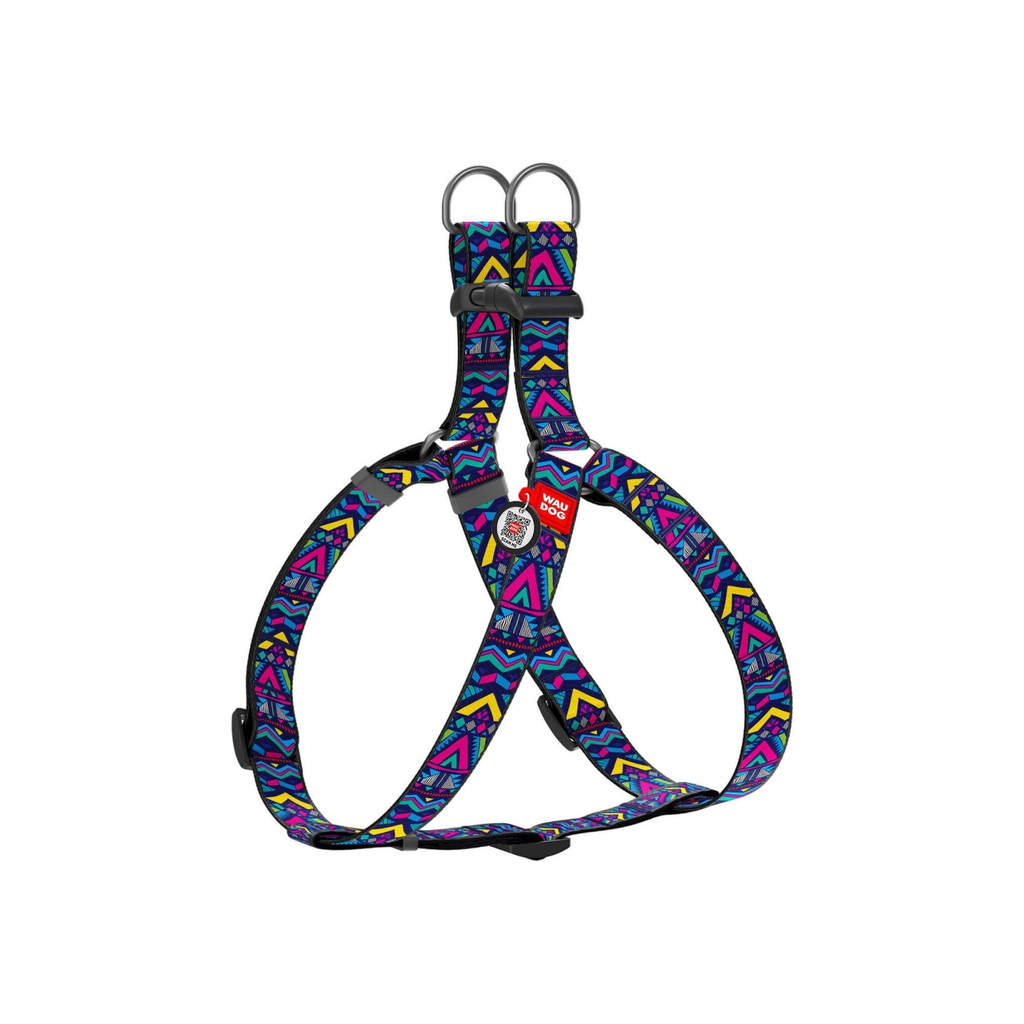 Шлея для собак WAUDOG Nylon з QR паспортом анатомічна "Інді" S (4963) - зображення 1