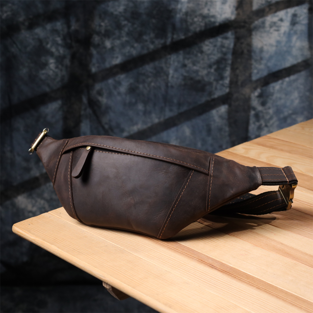 Сумка Shvigel Шкіряна Коричнева (23121) - зображення 8