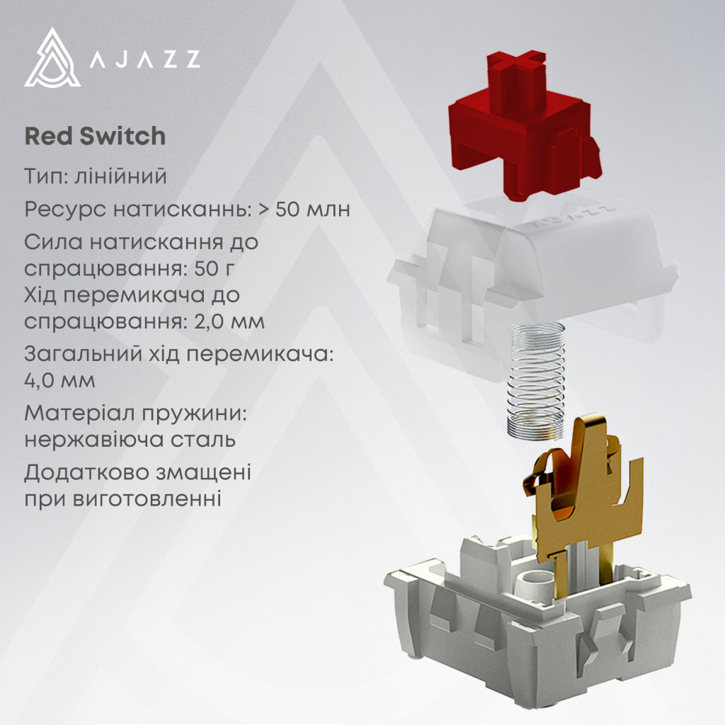 Клавіатура Ajazz AK980 Red Switch USB UA Black (AK980-R-BR) - изображение 8